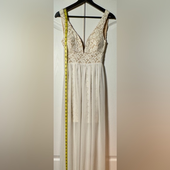Ark & Co | White Floral V Neck Maxi Dress | Women's Small (S) - Picture 4 of 12